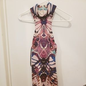 Bebe Printed Bodycon Dress